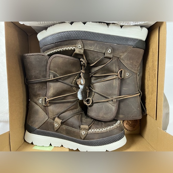 Manitobah WP Pacific Half Winter Leather Boot Fossil. 6.5 FITS SMALL as Size 5. - Picture 6 of 15